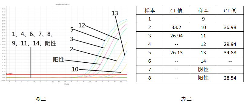 病毒核酸樣本保存液-病毒核酸純化試劑盒-2× One Step Probe RT-PCR Mix-實(shí)驗(yàn)結(jié)果二